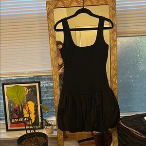 MABLE black Sleeveless Dress with Bubble Hem